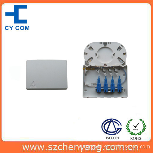 Fiber Optic FTTH Customer Terminal Box (PlasticShell, 4 port)